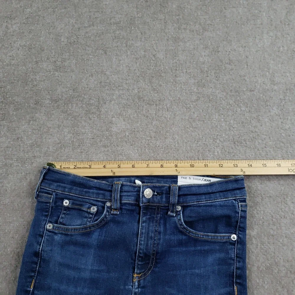 Rag & Bone‎ Jeans Womens 26 Blue 10 Inch Ankle Skinny Mad River Mid Rise Stretch